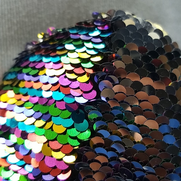 NWOT 2/$15 Rainbow/ Silver sequins sleepers - Picture 12 of 14